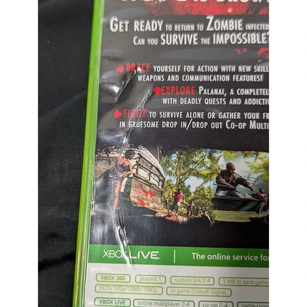 Dead Island Riptide Special Edition Xbox 360 Game Zombie Survival RPG CIB Tested